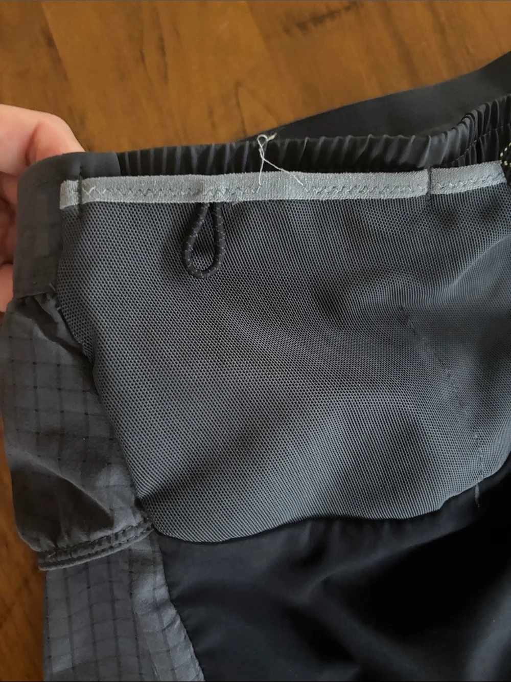 Nike Trail Second Sunrise Dri-Fit ADV Brief-Lined Running Shorts Black and Gray